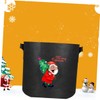 Levemolo Christmas Patterned Planting Container Bag for Garden Breathable Planting