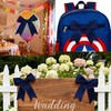 Gift Wrap Bows, 50Pcs 3.3 Inch Navy Blue Pre-Tied Bows