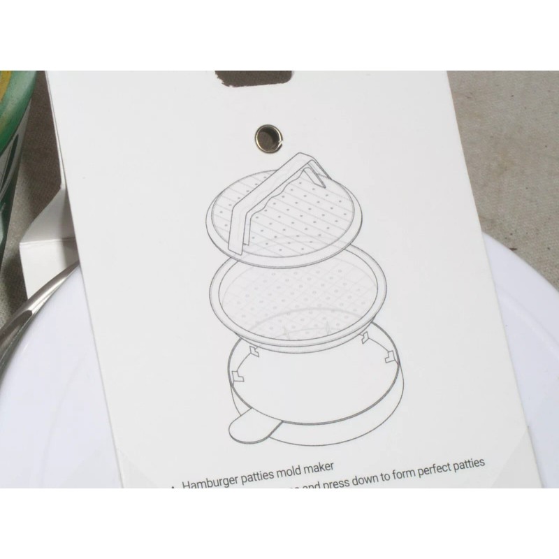CULINARY ELEMENTS JACENT CULINARY ELEMENTS HAMBURGER BURGER MAKER PRESS FORM