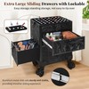AROUS 5 in 1 Rolling Makeup Case with Drawers, Cosmetic