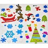 Christmas Window Stickers, 4 Sheets, Christmas Gel Clings - Decorations