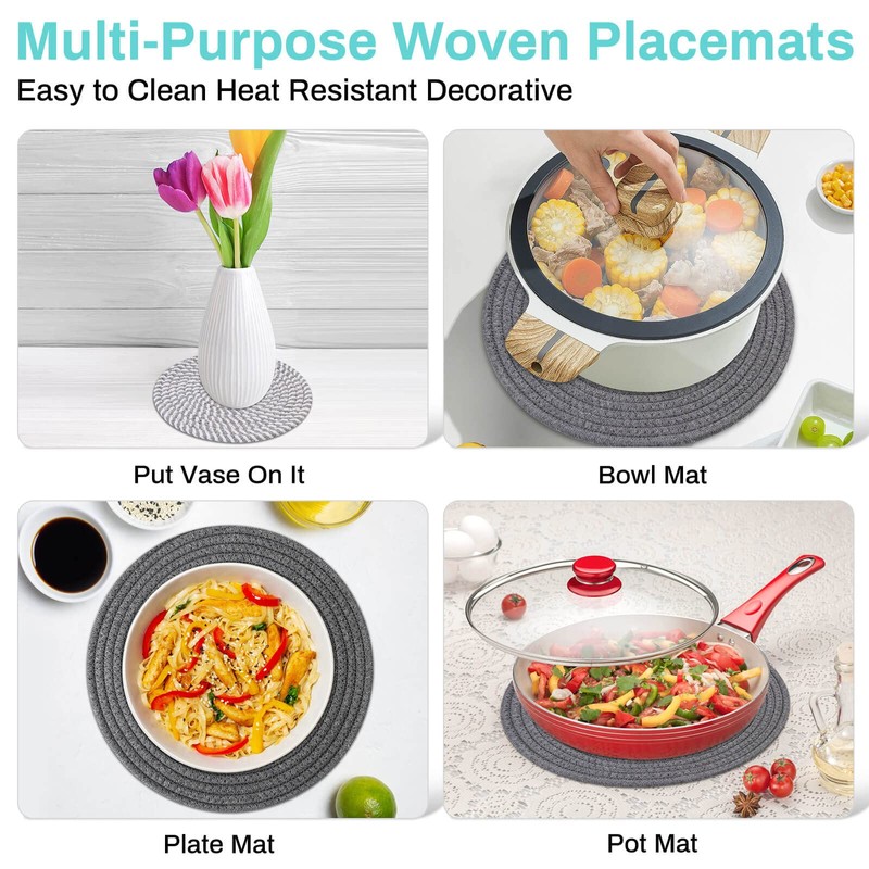 Billbotk Trivets for Hot Dishes, 6 Pieces Pot Holders for