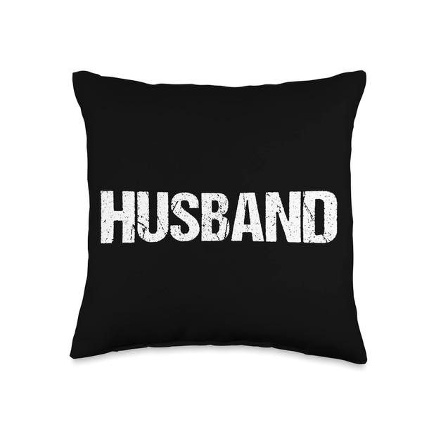 Gifts For Husband Husband Simple Title Throw Pillow, 16x16, Multicolor