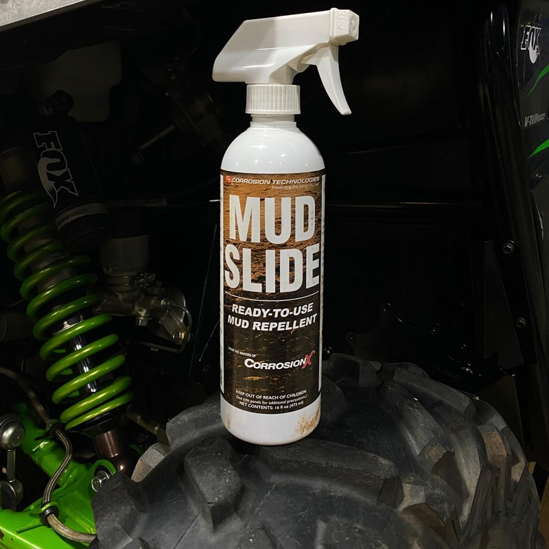 Mud Slide Ready-to-use Mud Repellent Spray for mud Racers, Off-Road,
