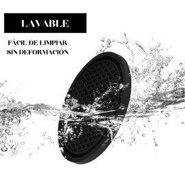 Timotech Set de 4 Portavasos para Auto, Soportes Universales Antideslizantes, Posavasos para Coche, Accesorios para Auto, Porta Vasos Automóvil, Coasters