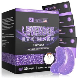 Taimand Parches Para El Contorno De Ojos (30 Pares), Mascarilla Para Ojos Hinchados Y Ojeras, Mascarillas Para Ojos Con Colágeno, Alivia La Presión Y 