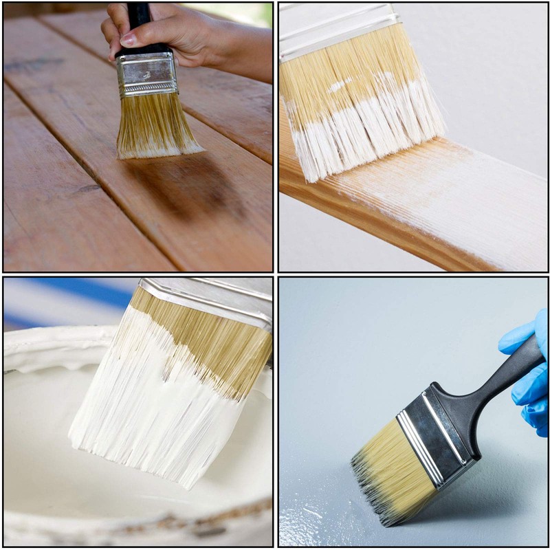 ZOENHOU 12 Pieces 4 Inch Paint Brush, Paintbrush Set, Paint