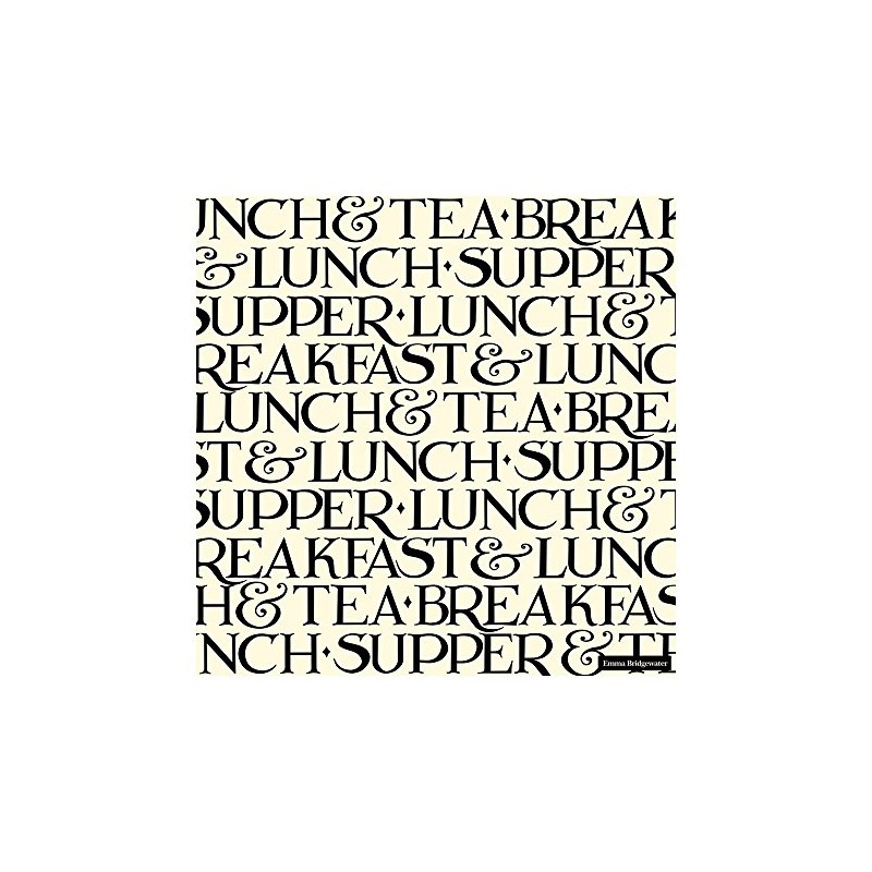 Emma Bridgewater Black Toast Lunch Pack of 20 Lunch Napkins