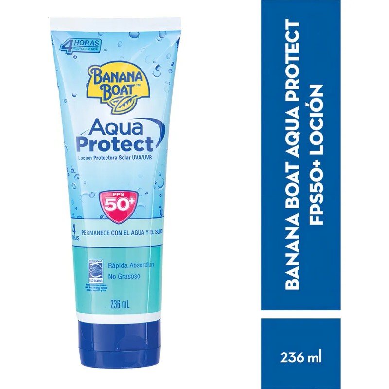 Protector Solar Banana Boat Aqua Protect Locion 50+FPS 236ml
