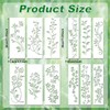 Gosknor 12pcs Leaf Vine Stencils, Leaves & Flower Stencil Reusable Floral Stencil Spring Drawing Templates for Painting on Walls DIY Craft Canvas Home Decor Wall Art