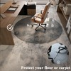ZENOMIRRIS 46"x46"Chair Mat for Carpet - Heavy Duty Hard Floor