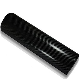 DIYAH 4D Black Carbon Fiber Vinyl Wrap Sticker with Air Release Bubble Free Anti-Wrinkle (96" x 60" / 8FT x 5FT)