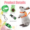 4 Sets Adjustable Rabbit Harness and Leash, Rabbit Harness and