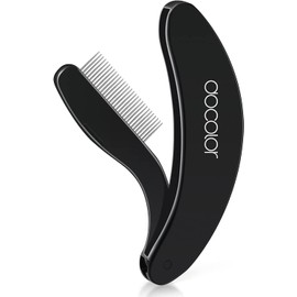 Docolor Foldable Eyelash Comb Stainless Steel Teeth Eyebrow Brush Steel Eyelash Separator Eyelash Comb