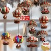 10 Bales De Ar Quente De Natal De Madeira 2d