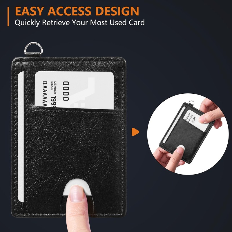 Mayski Slim Minimalist Wallet, Front Pocket Wallets, RFID Blocking, Credit