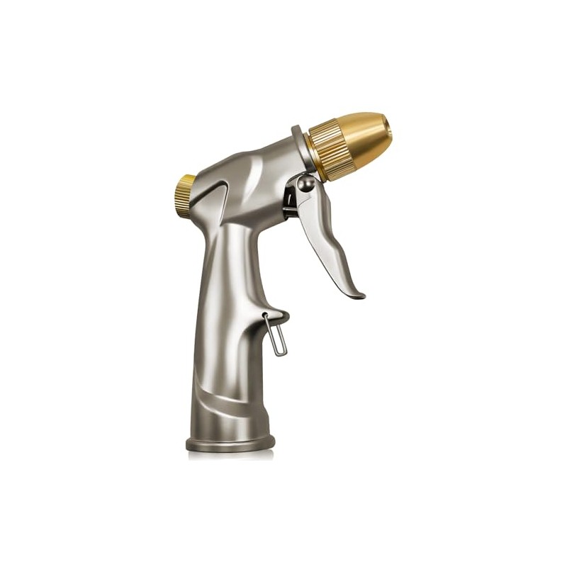 ARXIVE Heavy Duty Metal Hose Nozzle with 4 Adjustable Spray