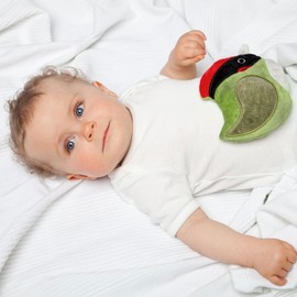 Grünspecht 106-V1 Heat Pack Rape-Filled Cushion with Cover Approx. 12 x 12 cm Green Woodpecker