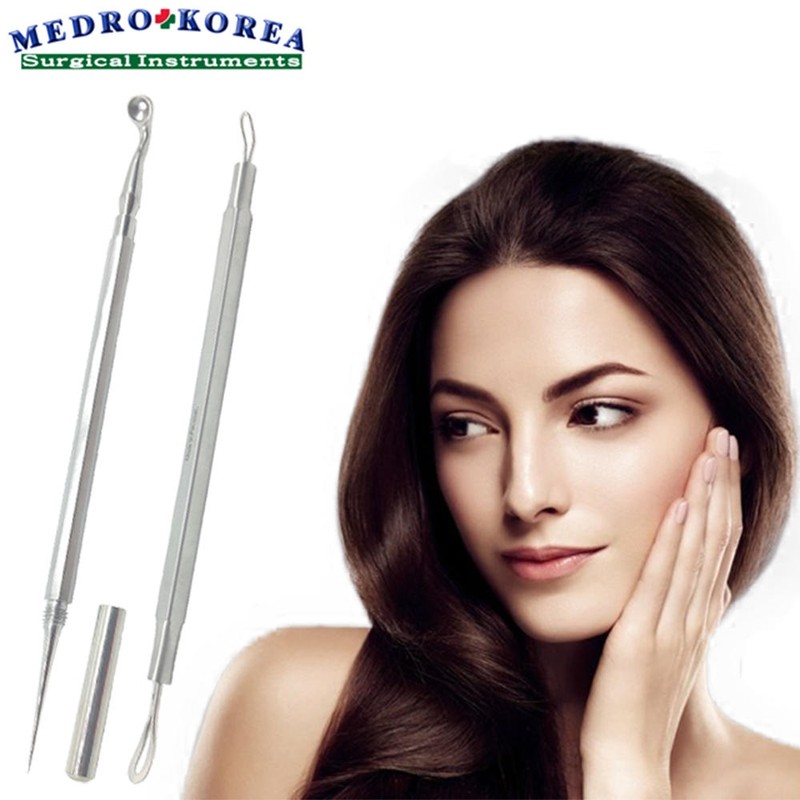 의료용 여드름압출기(와이어,바늘) 피부모공관리 Medical Acne Extractor (Wire, Needle) for Skin