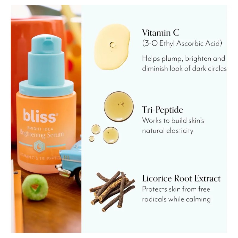 Bliss Bright Idea - Suero Abrillantador Vit C + Tripeptides