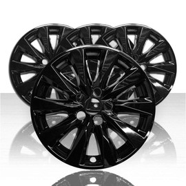 Set of 4 17" Wheel Skins for Toyota Camry LE 2018-2021 - Gloss Black