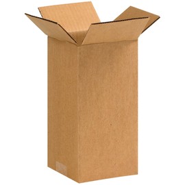 BOX USA 4x4x9 Tall CorrugatedBoxes, Tall, 4L x 4W x 9H, Pack of 25 | Shipping, Packaging, Moving, Storage Box for Home or Business, Strong Wholesale Bulk Boxes
