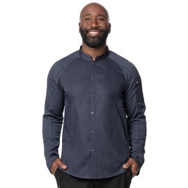 Chef Works Men's Tulum Chef Coat, Grey, 4X-Large