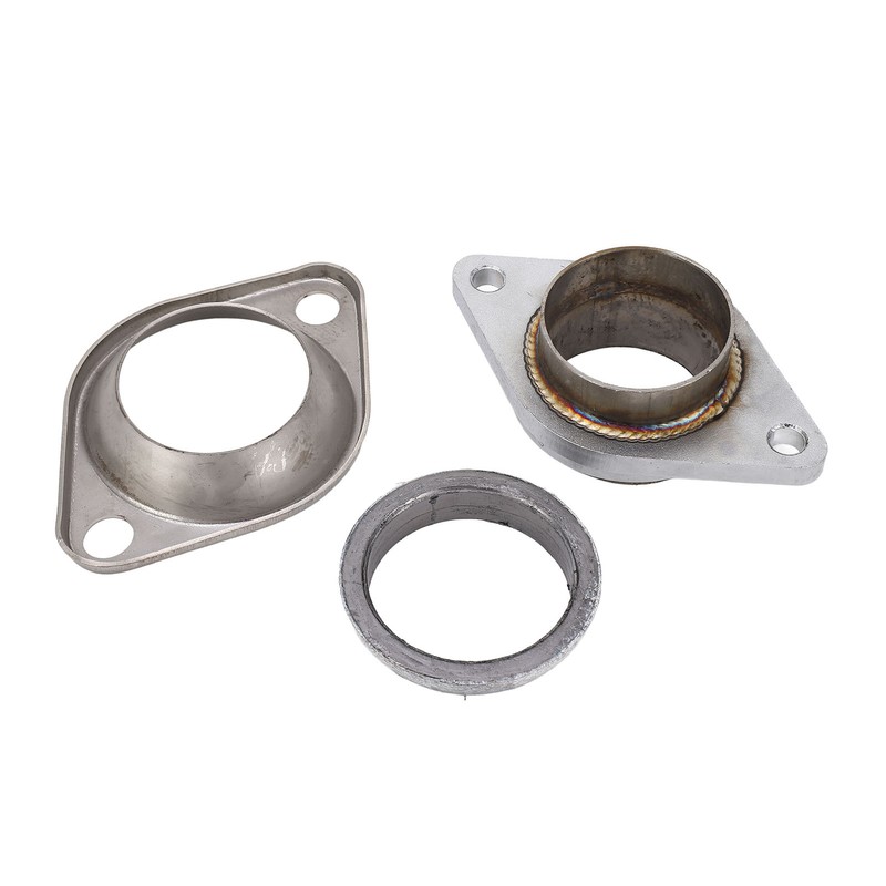 2.5in Donut Gasket with 2pcs Exhaust Manifold Flange for 2