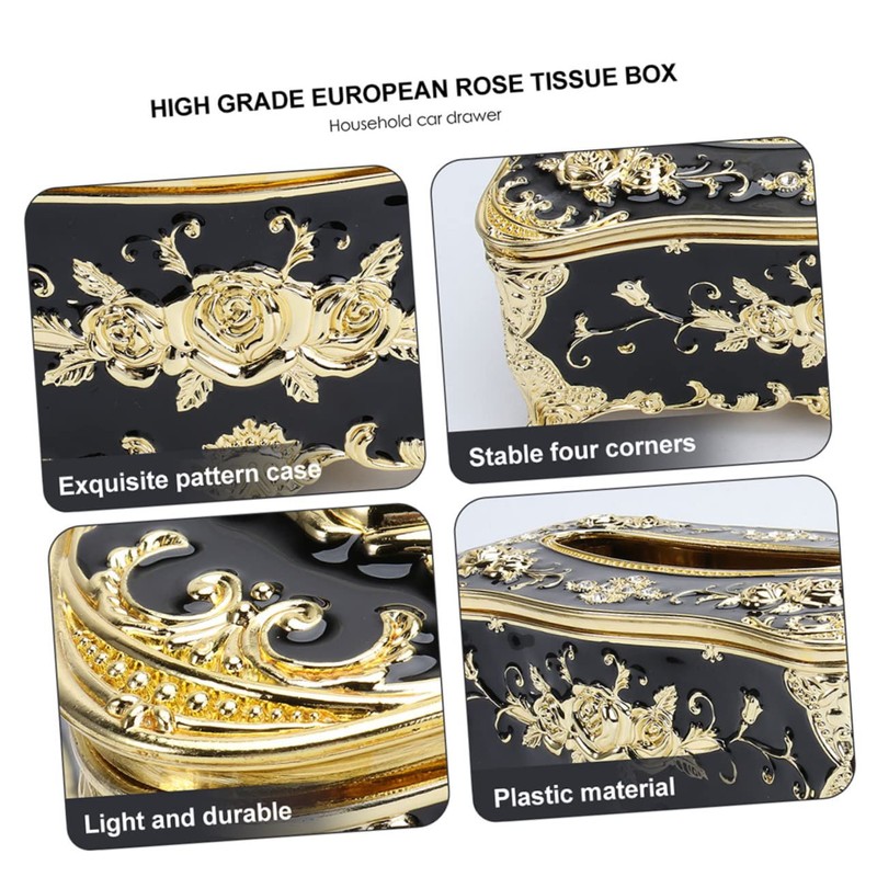 CAXUSD 2pcs Tissue Box Multi-Functional Desktop Napkin Holder Home Decorative