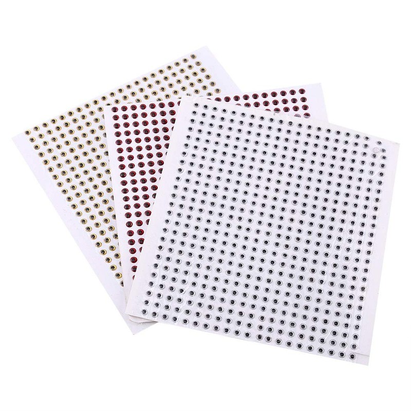 Tbest 500 unids señuelo de la Pesca Ojos 3D cebos