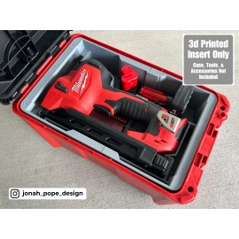 Jonah Pope Design M12 Cable Stapler UPPER Insert for Milwaukee Packout | Jonah Pope (Insert Only) - Orange