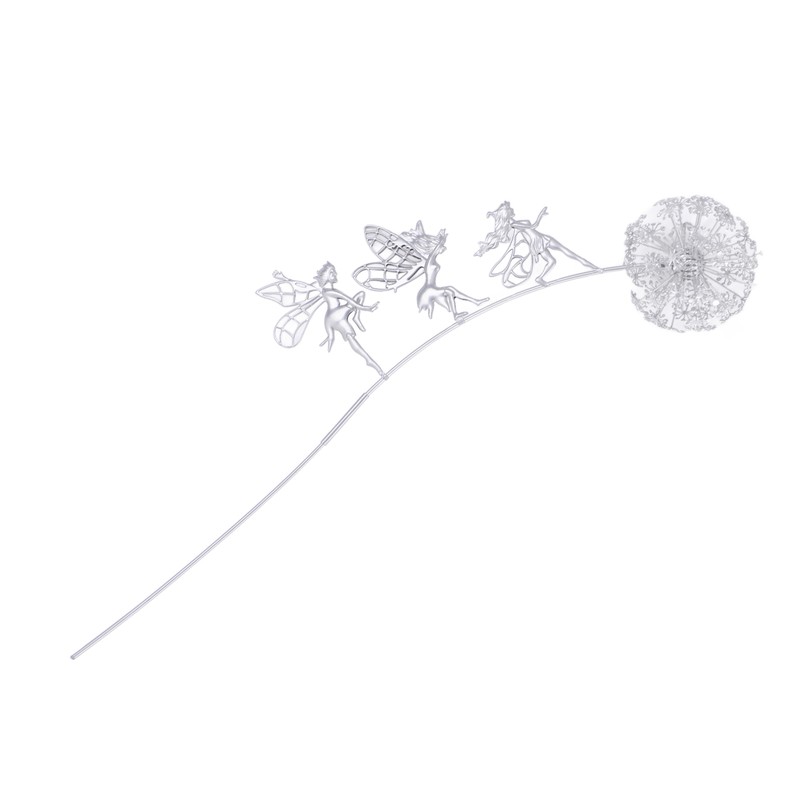 Walking Fairy Flower Statue Garden Fairy Flower Decorative Stake Patio