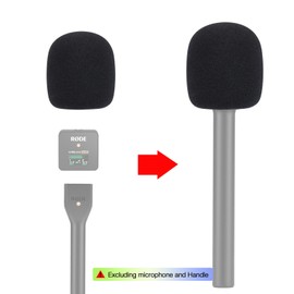 SUNMON Pop Filter for Rode Wireless Go Handheld Adapter, Mic Cover Mic Windscreen Compatible with Rode Interview GO Handheld Adapter for Wireless GO, Reduce Background Noise Improve Sound Quality