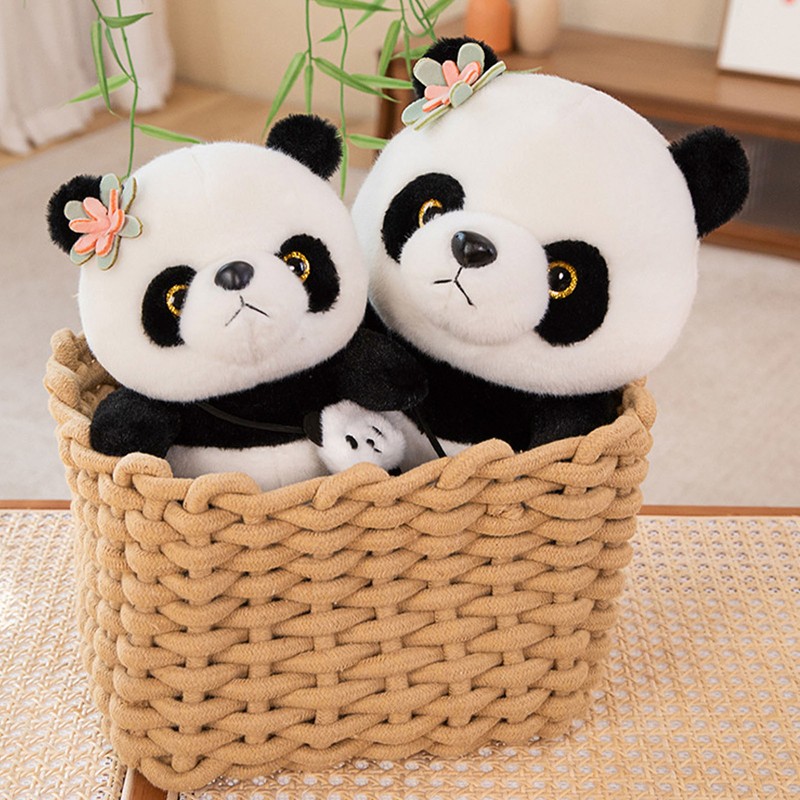 Cute Panda Plush Pillow Soft Comfortable Washable Simulation Panda Plush