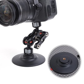 HUANGENG Car Mount 1/4Inch Screw Hole Camera Mount Bracket Adhesive for DSLR Cameras, Camcorders, and Smartphones