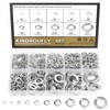 Kindroufly 487 Pieces 10 Sizes Stainless Steel Split Lock Washers,