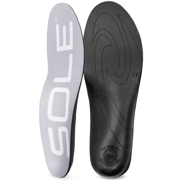 Sole Active Thin - Orthotic Sport Insoles - Anti Fatigue - Arch Support - Shoe Inserts - Men's Size 6/Women's Size 8