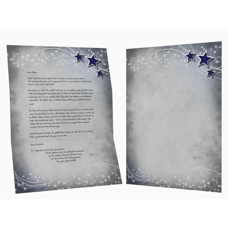 Simply Stars, 20 Sheets) Christmas Letter Paper 100 g/qm +