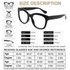 AEZUNI Oversized Bifocal Reading Glasses Women Big Frame Blue Light