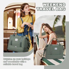 WEPLAN Hand Luggage Bag 45 x 36 x 20 Easyjet for Aeroplane Travel Bag Women's Hand Luggage Ryanair 40 x 20 x 25 Bag Weekender Bag Travel Bag Sports Bag with Shoe Compartment Hospital Bag Swimming Bag