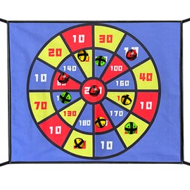 Trampoline Throwing Game,Trampoline Party Game,Dart Board Throwing,with 10 Throwing Balls