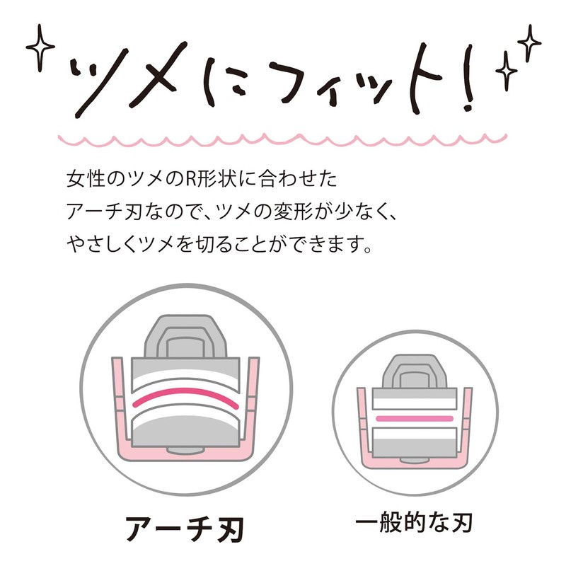 Kai Corporation KQ Series Arch Nail Clippers for Women