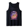 Astronaut cat - Kitty in space with helmet Tank Top