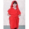 kraftd Unisex Kids Hooded Poncho Changing Robe 100% Terry Towelling