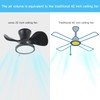 ocioc Quiet Ceiling Fan with LED Light 22 inch Large