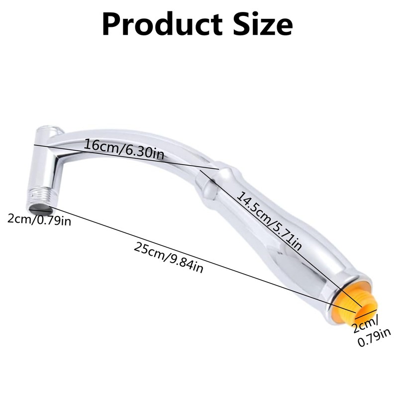 Shower Handheld Extension Arm Universal Connection Showerhead Extender Showerhead Extender