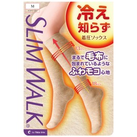 Compression Socks, Slimwalk No Cold Compression Socks, Mock Beige, M