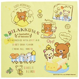 Rilakkuma Cleaning Cloth, Ultra Fine Fiber, 7.7 x 7.7 inches (19.5 x 19.5 cm)