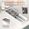 Lifewit Compact Silverware Organizer for Kitchen Drawer, Narrow Flatware Tray