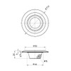 SANEI (サンエイ) Wide-rimmed Drain Strainer, Fits Drain Outlet Diameter 45~55mm,